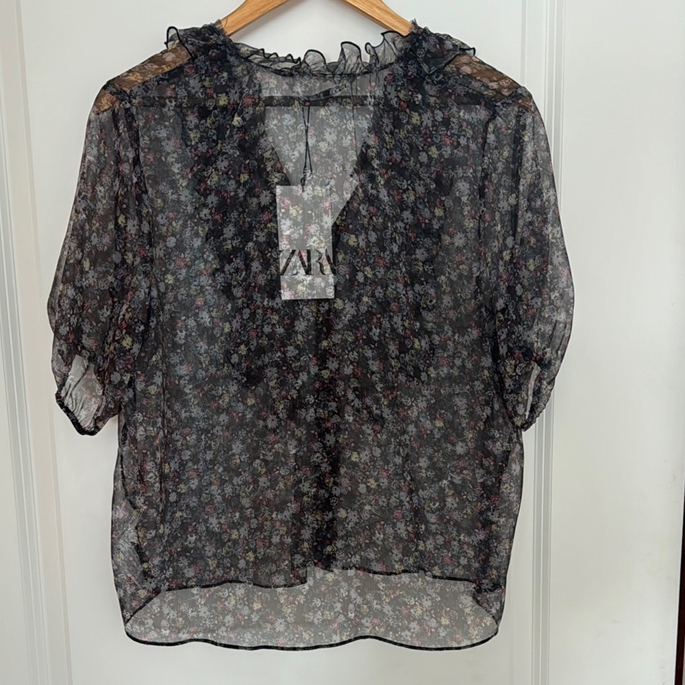 Zara Floral Blouse - Picture 4 of 4